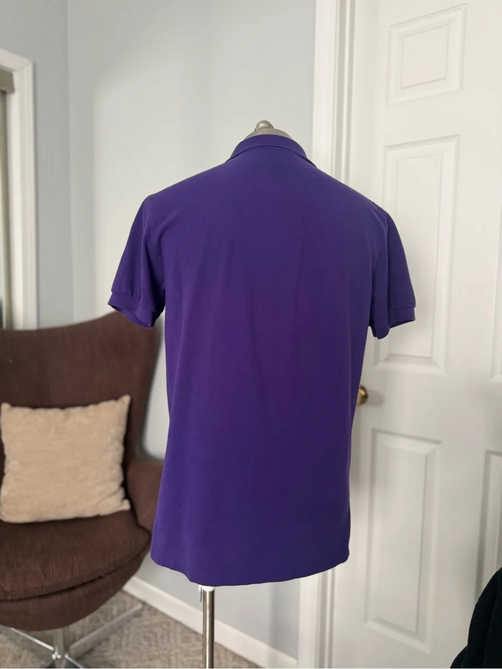 Ralph Lauren Purple Short-Sleeve Polo with Yellow Pony